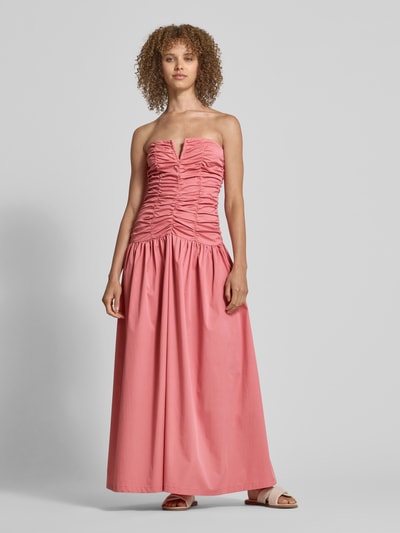 Amy Lynn Cocktailkleid mit Raffungen Modell 'Shyla' Pink 4