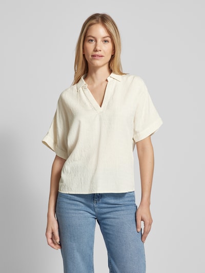 Vero Moda Blusenshirt mit Umlegekragen Modell 'MICHELLE' Beige 4