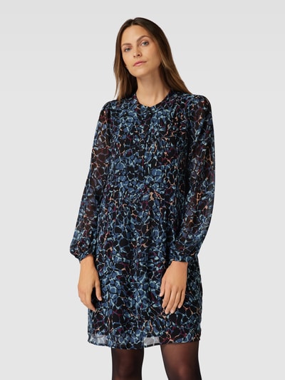 Esprit Collection Knielange jurk met all-over motief Zwart - 4