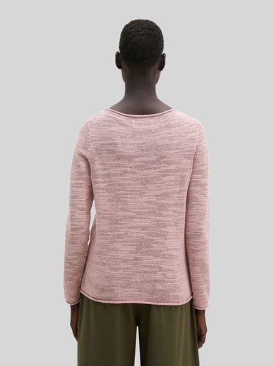 Marc O'Polo Slim Fit Pullover aus Baumwoll-Leinen-Mix Rosa 5