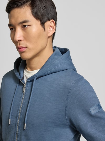 Marc O'Polo Regular Fit Sweatjacke aus reiner Baumwolle Petrol 3