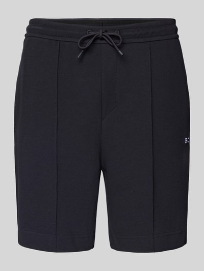 Produktfoto, Regular Fit Shorts aus Baumwoll-Mix Modell 'T_JOIN Headlo' von BOSS Green, unifarbenes Design mit Bügelfalten, Tunnelzug und Label Stitching.