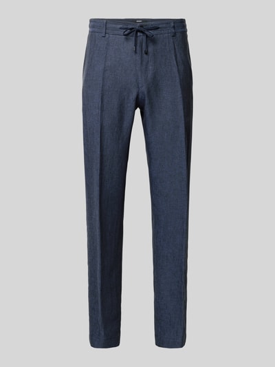 JOOP! COLLECTION Slim Fit Leinenhose mit Tunnelzug Modell 'Sake' Marine 2