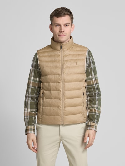 Polo Ralph Lauren Bodywarmer met labelstitching, model 'TERRA' Camel - 4