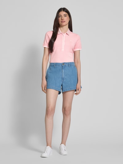 Gant Poloshirt mit kurzer Knopfleiste Pink 1