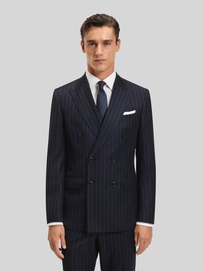 BOSS Slim Fit Anzug aus reiner Schurwolle Modell 'H-HUGE' Marine 4