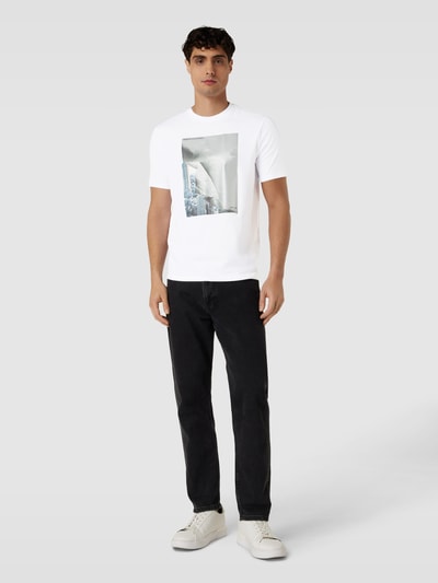 ARMANI EXCHANGE T-Shirt mit Motiv-Print Weiss 1