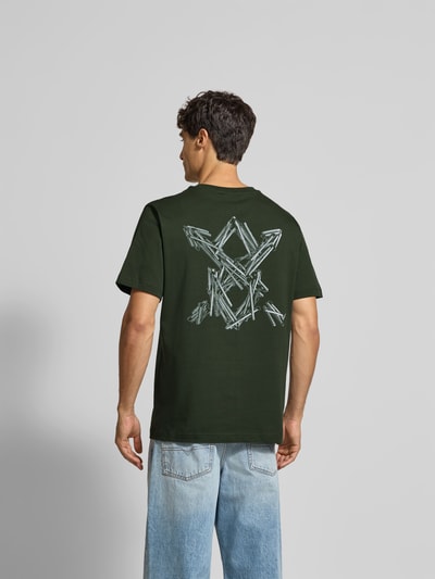DAILY PAPER T-Shirt mit Label-Print Dunkelgruen 5