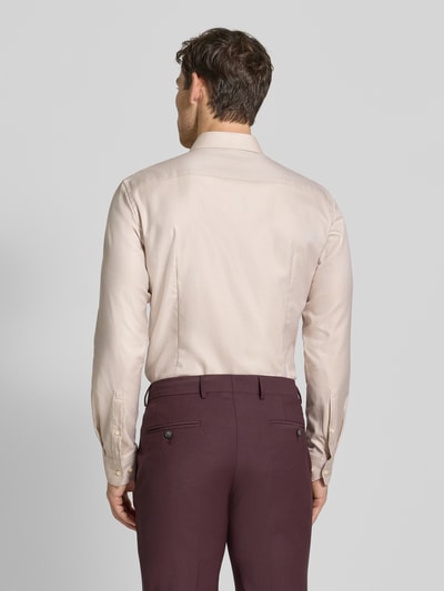 Jake*s Slim Fit Businesshemd aus Baumwolle mit Haifischkragen Sand 5