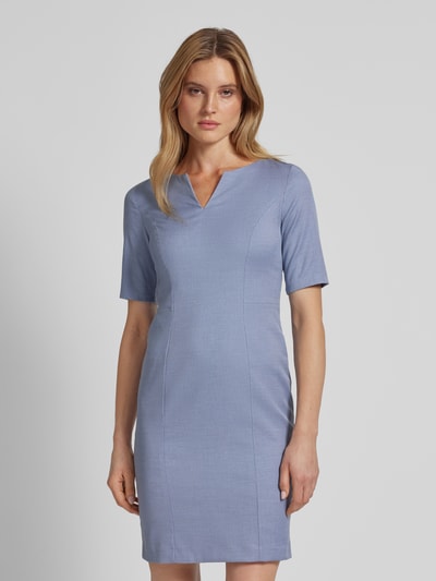 Christian Berg Woman Selection Knielanges Kleid mit Strukturmuster Hellblau 4