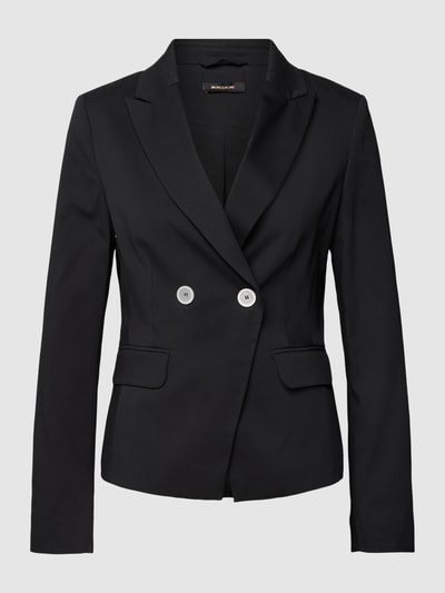 More & More Blazer met reverskraag Zwart - 1