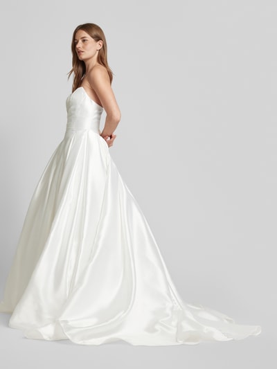 Luxuar Abendkleid im Off-Shoulder-Look Offwhite 1