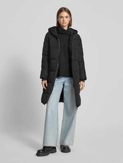 Pieces Regular Fit Steppmantel mit Storm Cuffs Modell 'BEE' Black 1