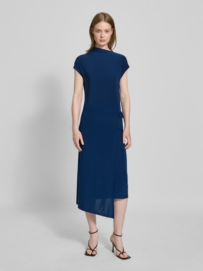 Calvin Klein Womenswear Midikleid mit Stehkragen Marine 4