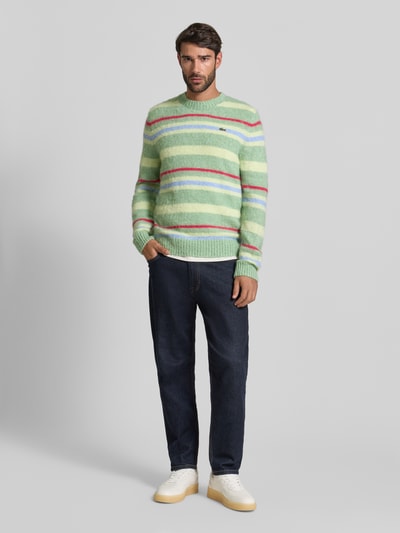 Lacoste Regular fit gebreide pullover met wol en alpaca Lichtgroen - 1