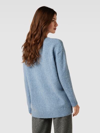 Weekend Max Mara Strickpullover mit Rundhalsausschnitt Modell 'OGLIO' Hellblau 5