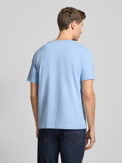Tommy Hilfiger T-shirt o kroju regular fit z czystej bawełny Jasnoniebieski 5
