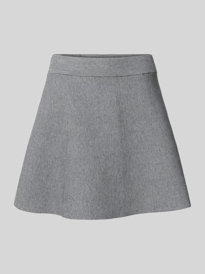 Review Minirock mit elastischem Bund Hellgrau Melange 2