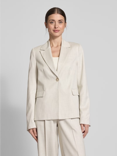Milano Italy Regular fit blazer met klepzakken Zilver - 4