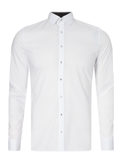 OLYMP No. Six Super Slim Fit Business-Hemd mit Stretch-Anteil Weiss 1