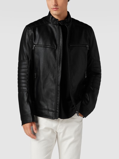 MCNEAL Jacke in Leder-Optik Schwarz 4