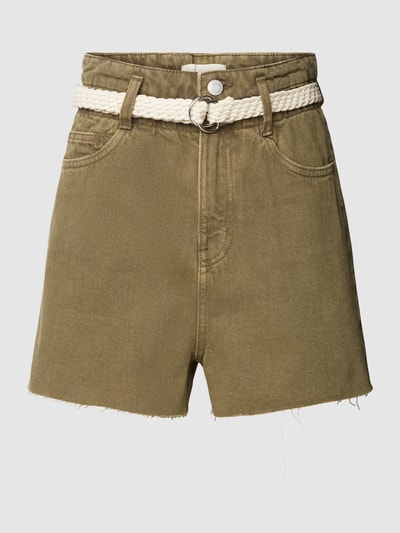 edc By Esprit Jeansshorts aus Baumwolle mit Gürtel Khaki 2