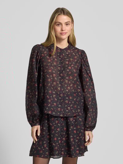 MSCH Copenhagen Regular Fit Hemdbluse aus Viskose-Mix Modell 'Nancy' Black 4