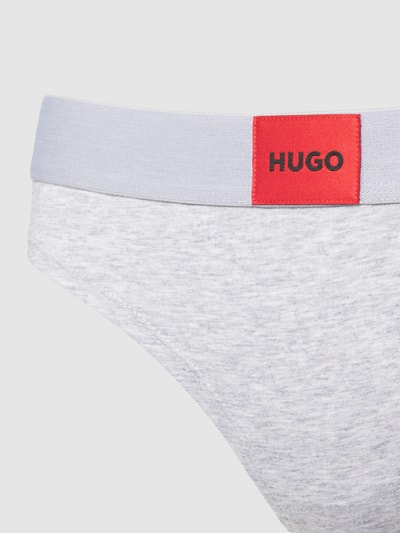 HUGO Slip mit Label-Detail Modell 'Red Label' Hellgrau 2