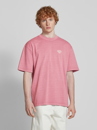 Pegador T-Shirt mit Label-Print Altrosa 4