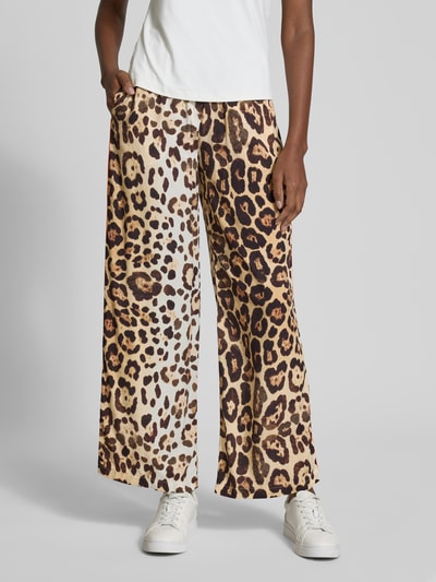 Emily Van den Bergh Stoffhose mit elastischem Bund Beige 4