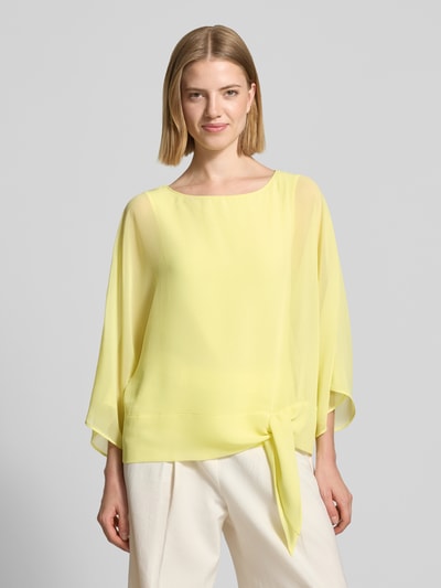 Betty Barclay Relaxed Fit Bluse in semitransparentem Design Neon Gelb 4
