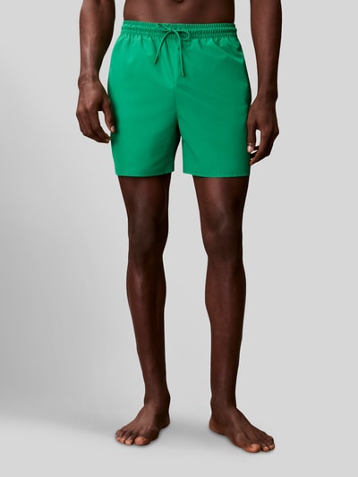 Calvin Klein Underwear Spodenki kąpielowe z detal z logo Zielony 4