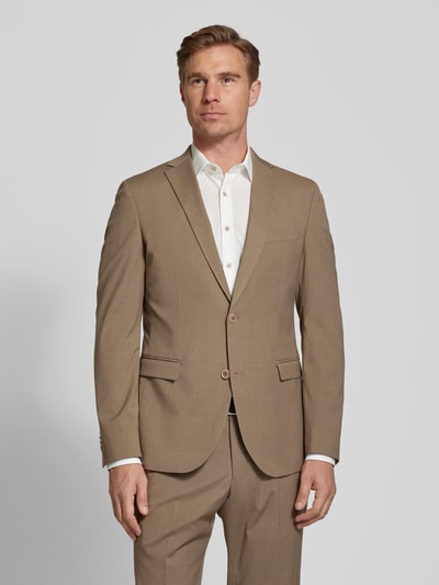 s.Oliver BLACK LABEL Shaped Fit Anzugsakko mit Viskose-Anteil Modell 'S.O PURE' Camel 4