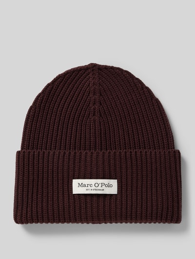 Marc O'Polo Beanie aus reiner Baumwolle Bordeaux 1