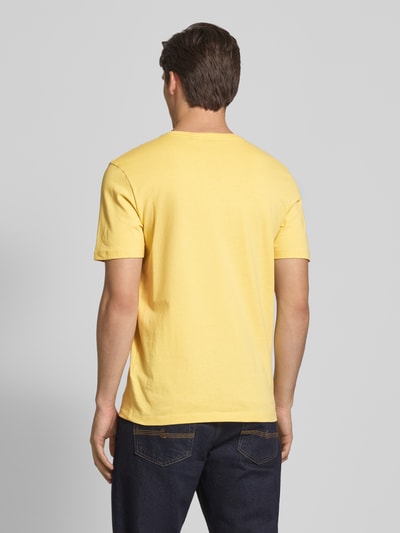 BOSS Orange Regular fit T-shirt van puur katoen, model 'TALES' Geel - 5