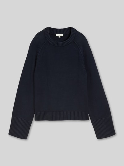 Tom Tailor Regular Fit Pullover aus reiner Baumwolle Marine 2
