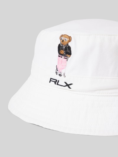 Polo Ralph Lauren Bucket Hat mit Motiv-Stitching Weiss 2