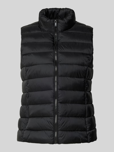 Jake*s Casual Bodywarmer met opstaande kraag Zwart - 2