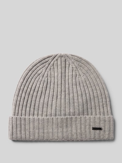 JOOP! Collection Beanie mit Label-Detail Modell 'FRANCIS' Silber Melange 1