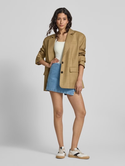 Mango Jeansshorts in Wickel-Optik Jeansblau 1