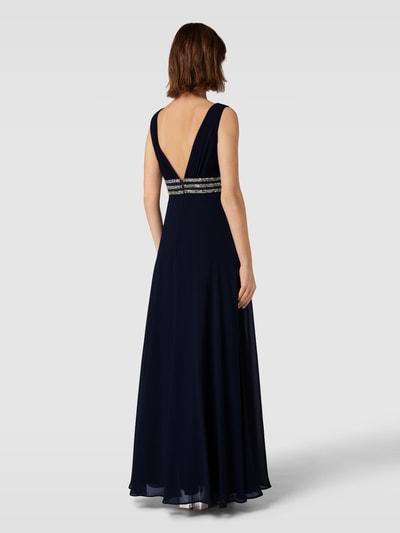 Jake*s Cocktail Abendkleid mit Ziersteinbesatz Marine Melange 5