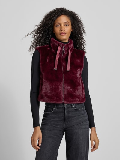 monari Gilet met ritssluiting Bordeaux - 4