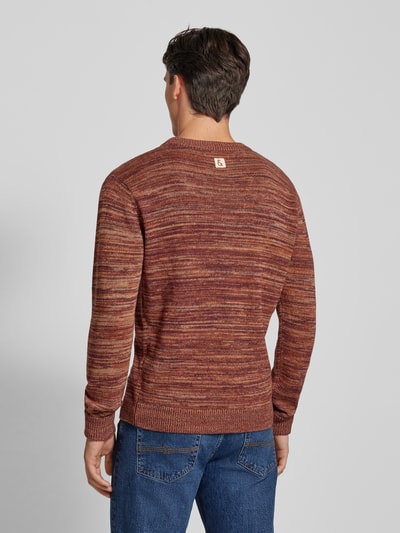 Colours & Sons Strickpullover mit Label-Details Bordeaux 5