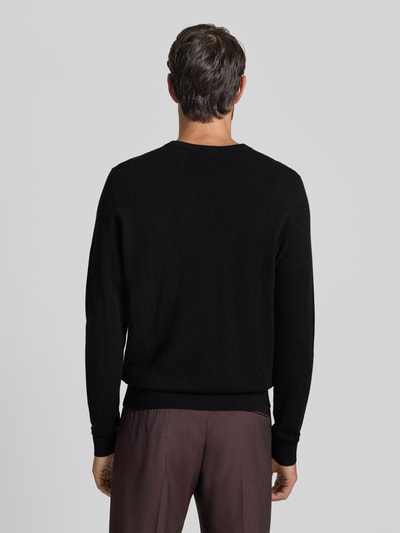 BOSS Regular Fit Strickpullover aus reinem Kaschmir Modell 'EMIGLIORE' Black 5