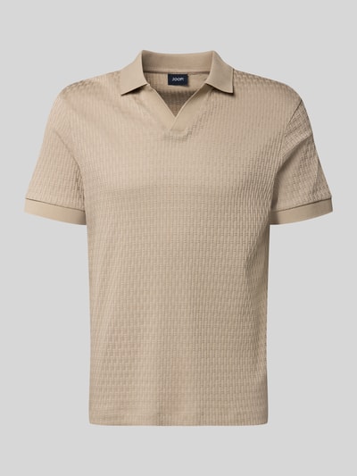 JOOP! COLLECTION Regular Fit Poloshirt mit V-Ausschnitt Modell 'Rauljose' Beige 2