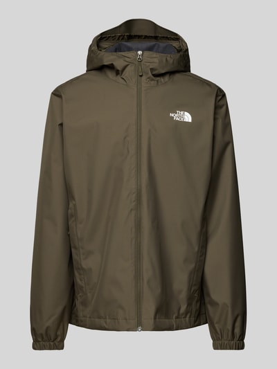 The North Face Windbreaker met labelprint, model 'QUEST' Olijfgroen - 2