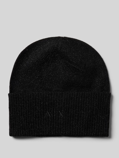 ARMANI EXCHANGE Czapka beanie z domieszką kaszmiru Czarny 1