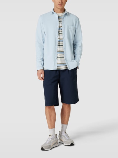 Tom Tailor Denim Relaxed Fit Freizeithemd mit Brusttasche Hellblau 1