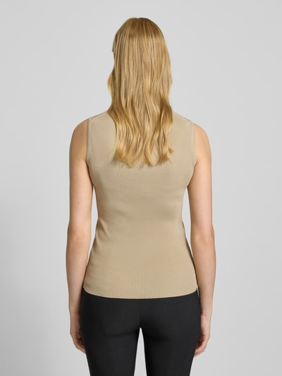 BOSS Slim fit top van viscosemix, model 'FESKIES' Beige - 5