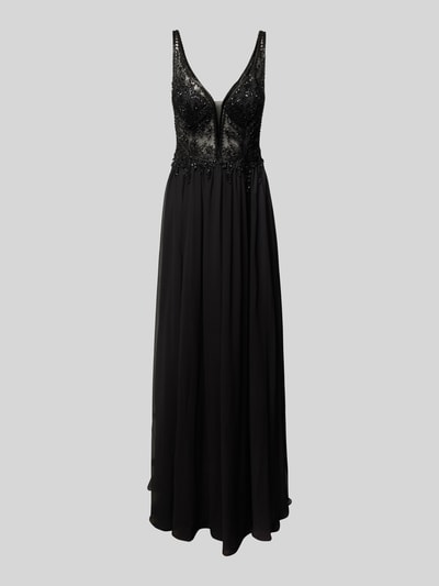 Unique Abendkleid mit Ziersteinbesatz Black 1